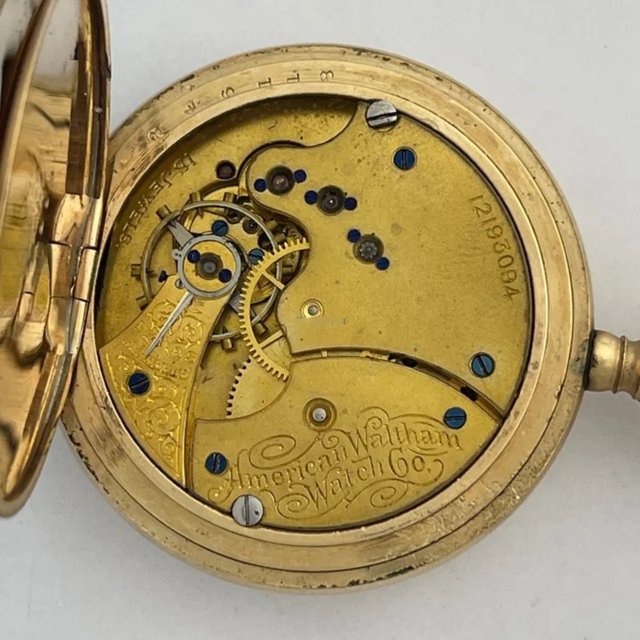 Preview of the first image of Waltham Gold Capped Made in USA Pocket Watch - Year 1894.