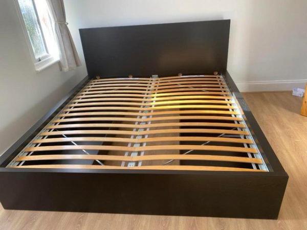Image 2 of Ikea bed frame & Emma mattress (super king)