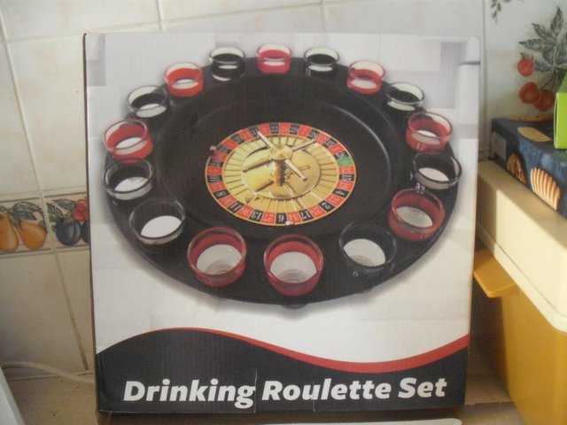 Preview of the first image of Drinking Roulette Set (new and boxed)  Never Been Used.