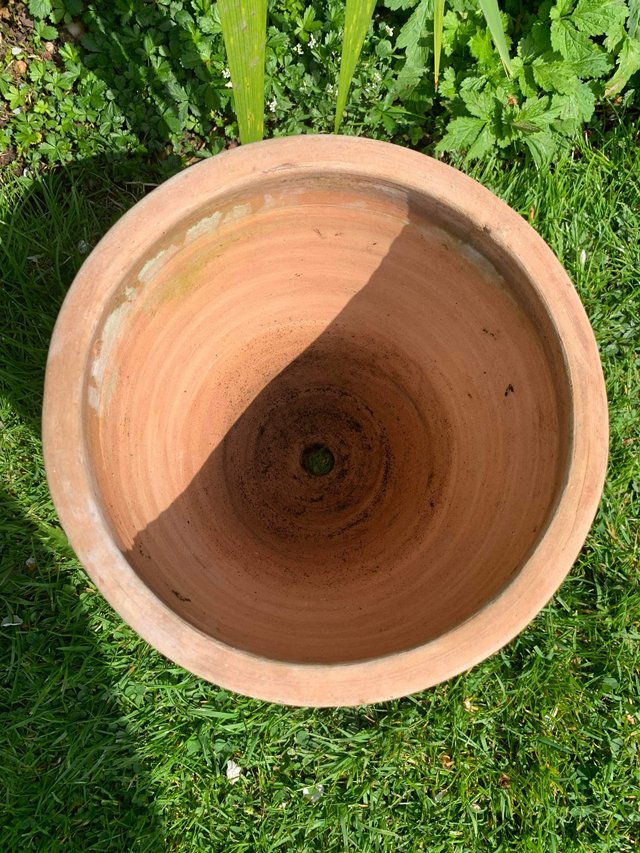 Preview of the first image of Handthrown terracotta plant pot.