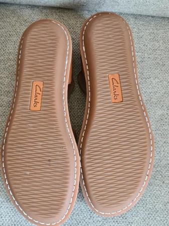 Image 3 of Brans new Clarks Leather Tan Sandals