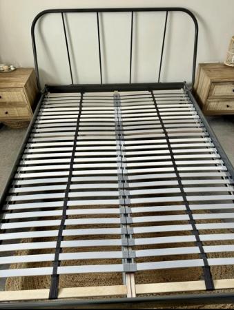 Image 3 of IKEA Metal Bed Frame & Slats