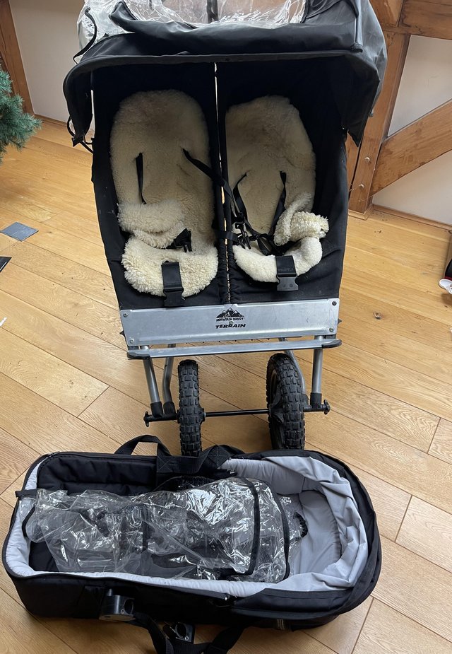 Preview of the first image of Mountain buggy terrain double pushchair.