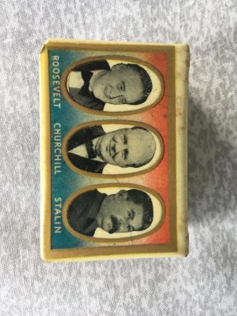Image 1 of WWII Allied Leaders celluloid matchbox cover vista