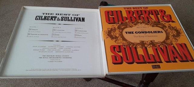 Preview of the first image of The best of Gilbert & Sullivan boxed set of 3 records.