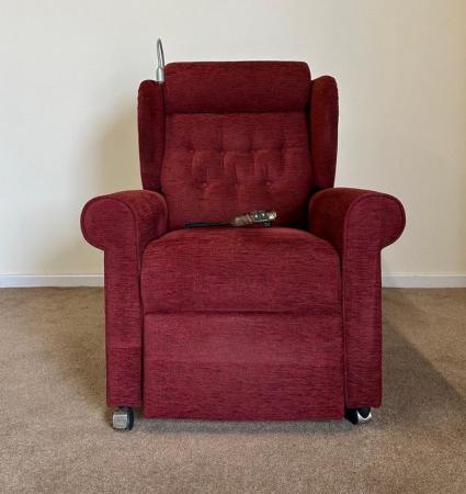Image 4 of LUXURY ELECTRIC RISER RECLINER RED CHAIR MASSAGE CAN DELIVER