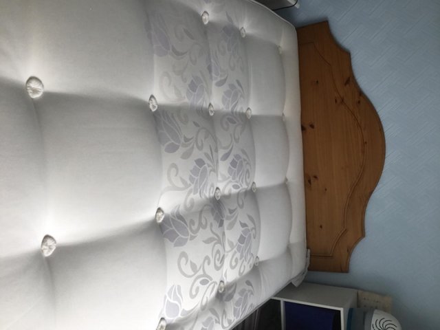 Preview of the first image of As new double bed mattress and headboard.
