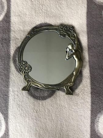 Image 3 of Vintage art nouveau table top mirror