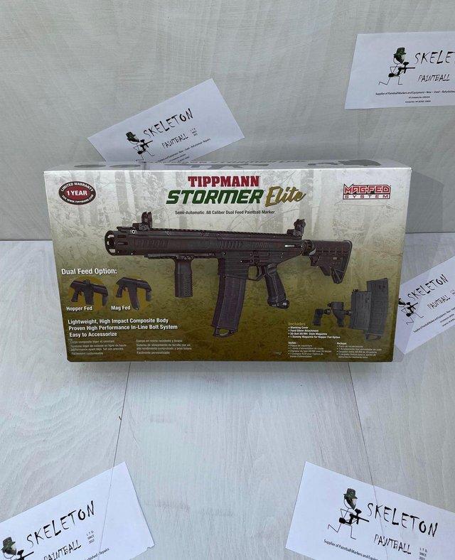 Preview of the first image of Tippmann Stormer Elite Paintball Marker and Free Hopper.