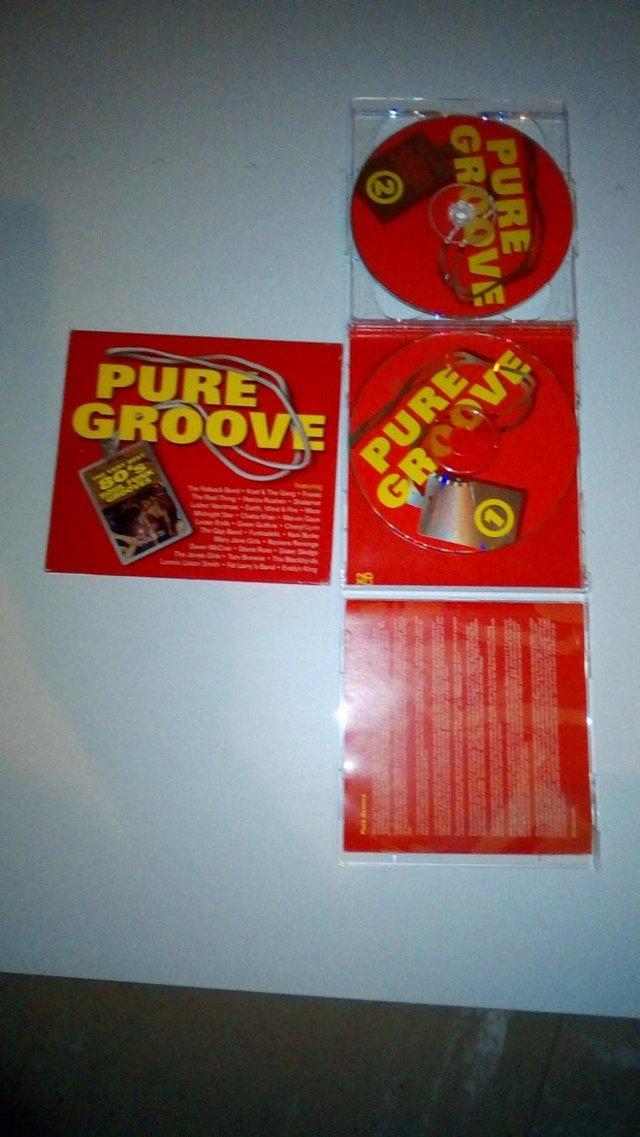 Preview of the first image of 80's Pure Groove double disc  CD.