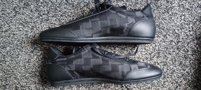 Preview of the first image of CRUYFF RECOPA LACE UP TRAINERS BLACK.