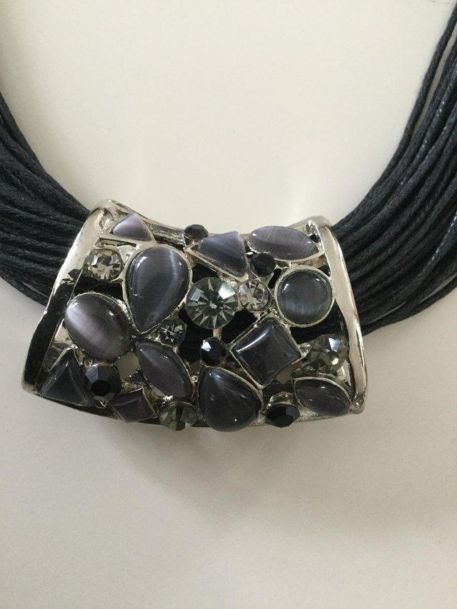 Preview of the first image of New Wax Corded Choker Necklace.