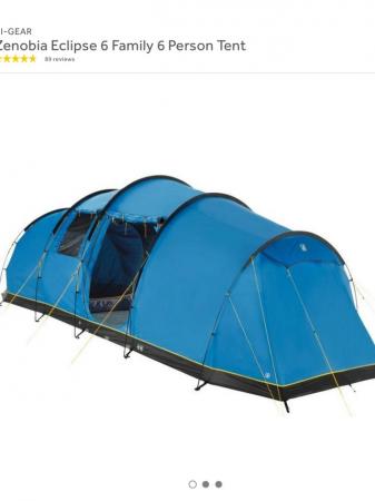 Image 3 of 6 Man Tent Hi Gear Zenobia Eclipse 6Person Tent