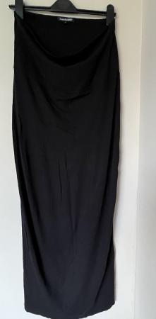 Image 1 of Isabella Oliver Maternity Maxi Skirt Black Size 2