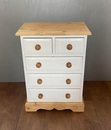 Image 1 of Solid wood farmhouse bedside c