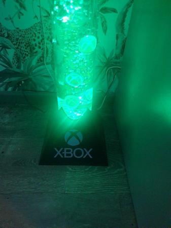 Image 1 of X Large xbox lamp with lights and logo