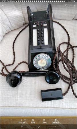 Image 3 of Telephone. Long Black Bakelite