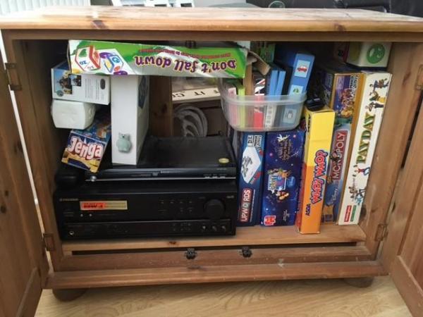 Image 1 of Solid TV Cabinet for sale in very good condition