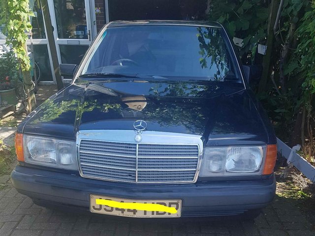 Preview of the first image of Mercedes-Benz, 190E, Saloon, 1992, Auto, 4 door Dark Blue.