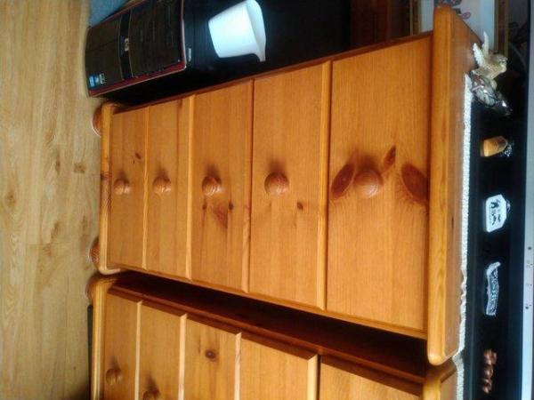 Image 1 of 5 draw tall chestpine unit good condition