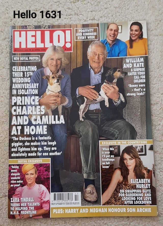 Preview of the first image of Hello Magazine 1631 - Prince Charles & Camilla at Home.