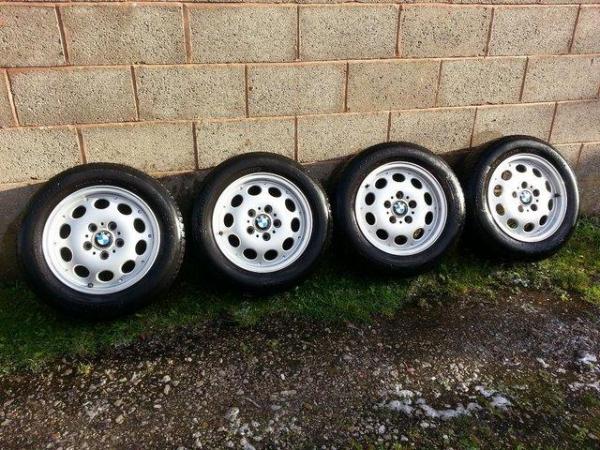 Image 2 of BMW Z3 Pepperpot Alloy Wheels withTyres 205 - 60R - 15"