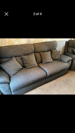 Image 1 of Lazyboy Fully Electric Sofa & Cuddle Chair