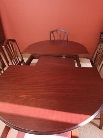 Image 2 of Rossmore Mahogany extendable Dining table with 6 chairs