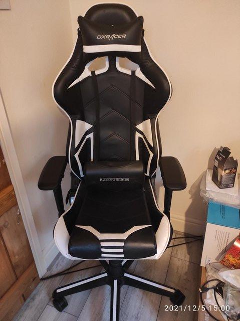 Preview of the first image of DX RACER GAMING CHAIR HARDLY USED.