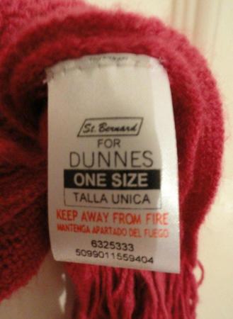 Image 2 of New Women's Dunnes Red Long Red Scarf