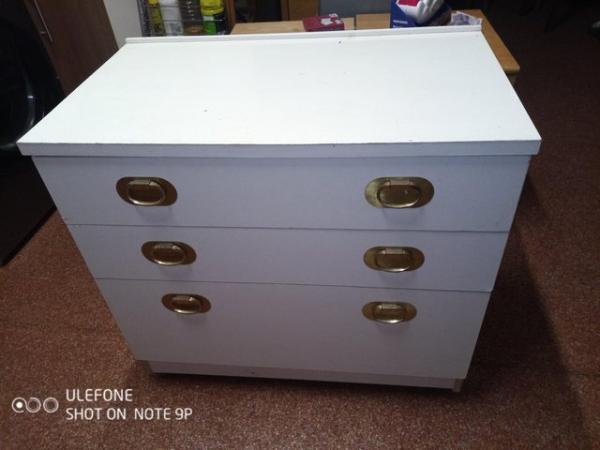 Image 1 of 1 X White Chests of  3 Drawers