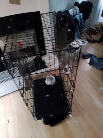 Image 1 of Medium Cozy pet  indoor ferret cage on wheels