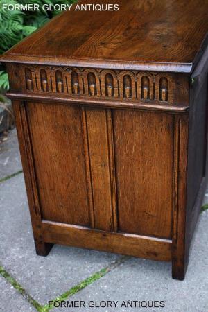 Image 4 of A TITCHMARSH & GOODWIN CARVED OAK BLANKET CHEST BOX TRUNK
