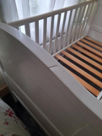 Image 2 of East coast white cot bed