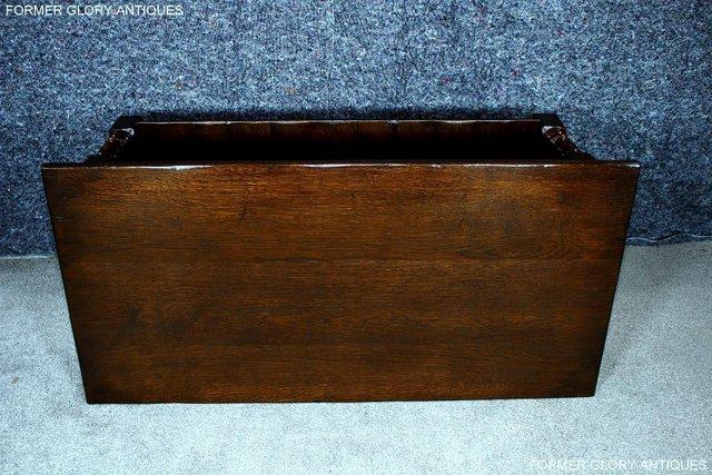 Image 24 of A TITCHMARSH & GOODWIN STYLE OAK TWO DRAWER COFFEE TEA TABLE