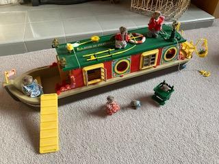 Image 1 of Sylvanian Families Barge + 6 piece otter family