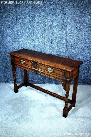 Image 57 of TITCHMARSH & GOODWIN OAK LAMP PHONE HALL CONSOLE TABLE STAND