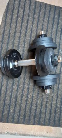 Image 2 of Pair Of 10kg Dumbbells With Chrome Grip