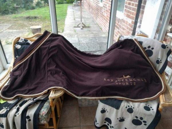 Image 1 of NEW SCHOCKEMOHLE FIRST CLASS PLUS LOGO FLEECE 6ft6" BROWN/CR