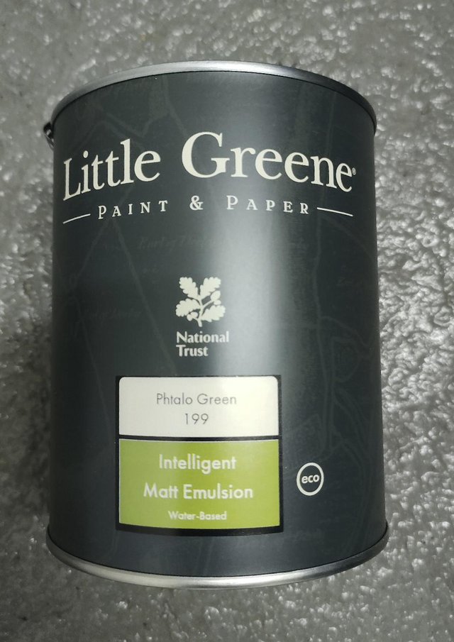 Preview of the first image of Unopened Little Greene Paint Tin - Green.