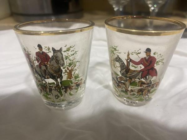 Image 2 of Hunting memorabilia glass’s and tray