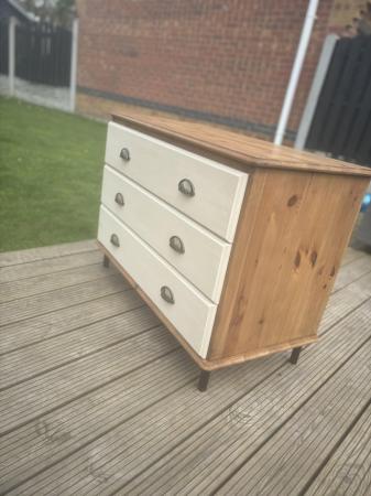 Image 1 of Solid Pine chest of drawers