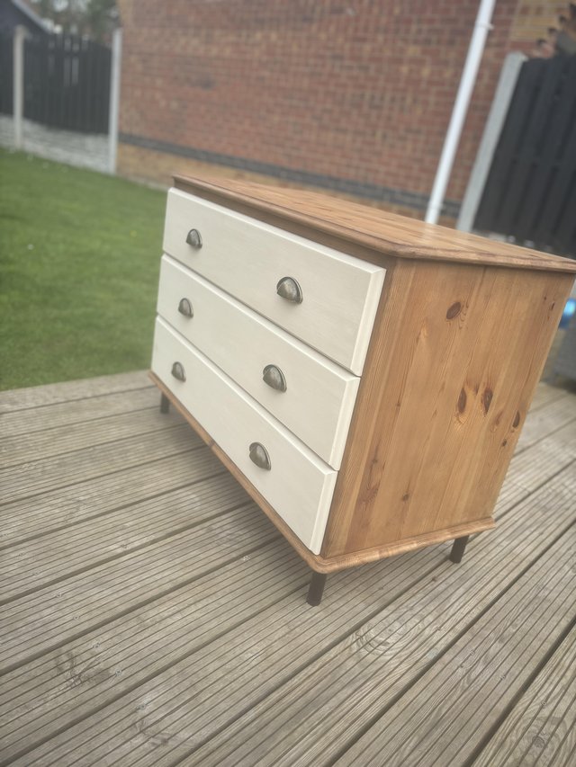 Preview of the first image of Solid Pine chest of drawers.