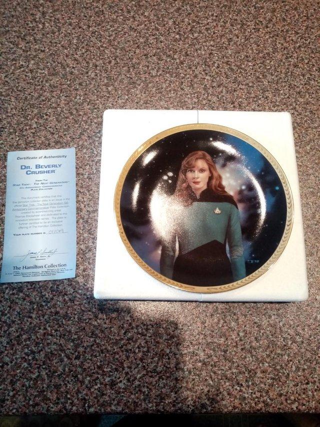 Preview of the first image of Star trek plate with authentic certificate.