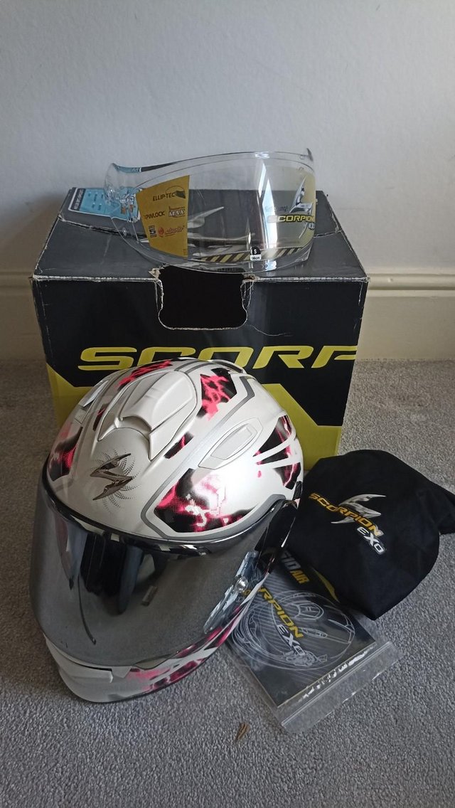 Preview of the first image of Scorpion EXO-510 Air Xena Motorcycle Helmet - Small.