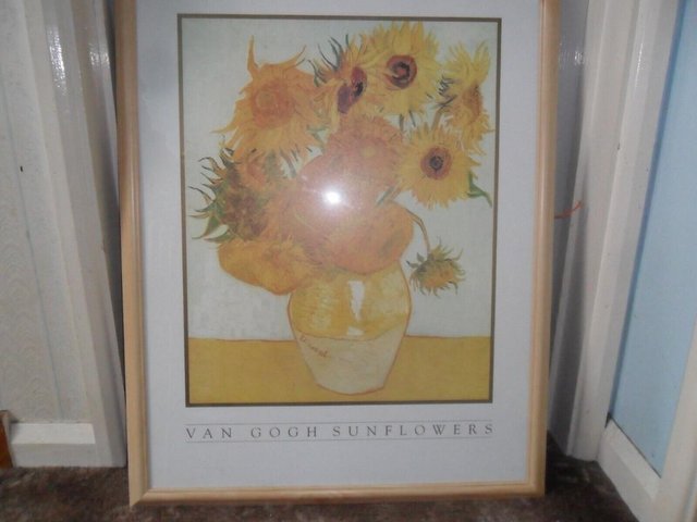 Preview of the first image of VINCENT VAN GOGH SUNFLOWERS PRINT..