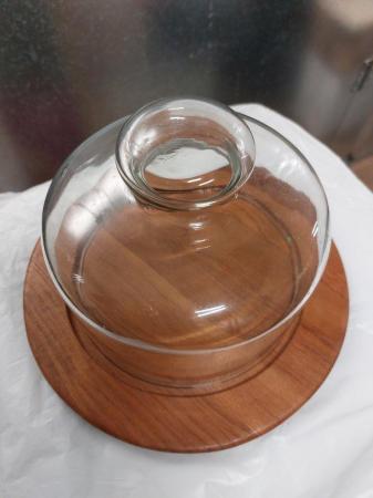 Image 3 of Cheese platter with glass dome cover - Cole & Mason