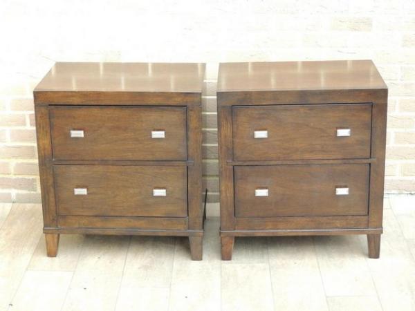Image 3 of Pair of Bassett XL Bedside Tables / Chests (UK Delivery)