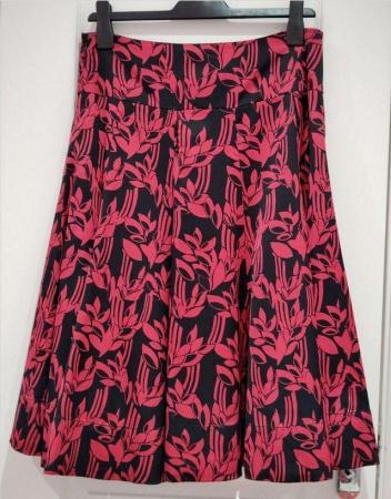 Image 9 of New Women's Monsoon Collection Ramona Red Skirt UK 10 12