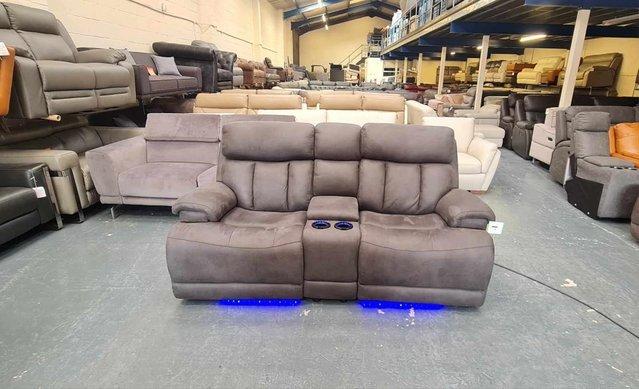 Image 6 of La-z-boy Empire grey fabric 2 seater sofa